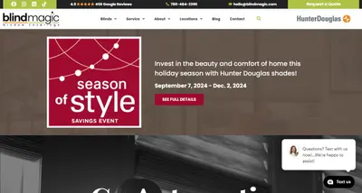 Blind Magic Window Coverings Website