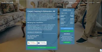 Canada Clean Home | Carpet Cleaning Company Website