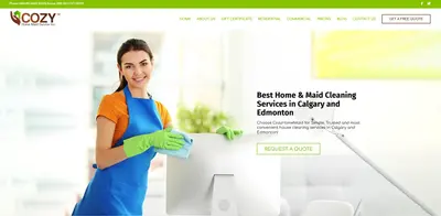 Cozy Home Maid Service Inc. Website