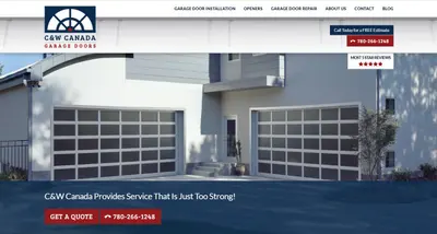C&W Canada Garage Doors Website