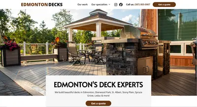 Edmonton Decks Website