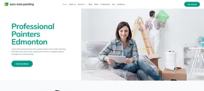 Euro-Men Painting Edmonton Website