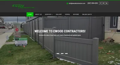 Ewood contractors inc Website