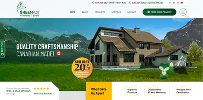GreenFox Windows & Doors Website