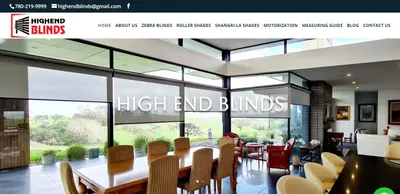 Highend Blinds Inc Website