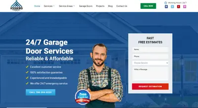 Iceberg Overhead Doors Website