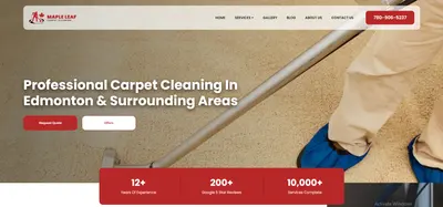 Maple Leaf Carpet Cleaning Website