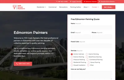 Mill Creek Painters Website