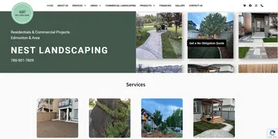 Nest Landscaping Ltd. Website