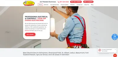 Professional Electrical & Controls Ltd Website