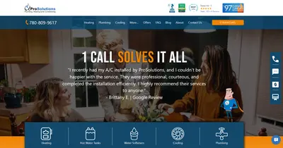 ProSolutions Plumbing, Heating & Air Conditioning Website