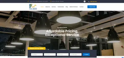Pure Wave Electric Website