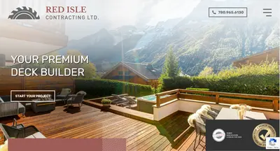 Red Isle Contracting ltd. Website