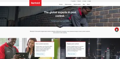 Rentokil Pest Control Website