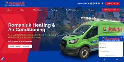 Romaniuk Heating and Air Conditioning Website