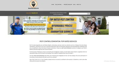 Savvy Pest Control Website