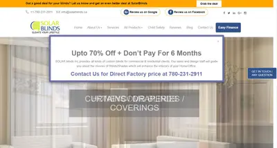 Solar Blinds Website