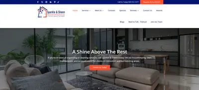 Sparkle & Sheen Organize And Cleaning Services Ltd. Website