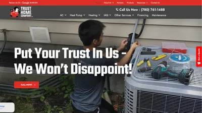 Trust Home Comfort Website