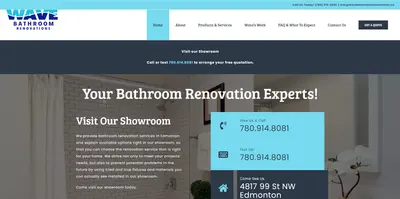 Wave Bathroom Renovations Website