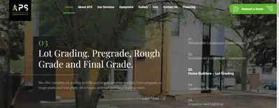 APS Landscaping Inc. Website