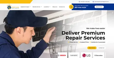 Aspire Appliances Website
