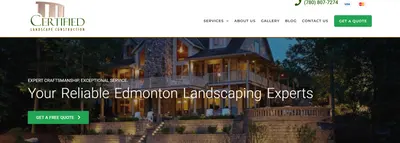 Certified Landscape Construction Website