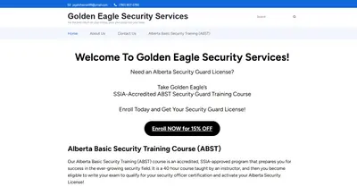 Golden Eagle Security Website