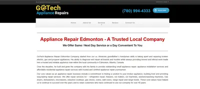GoTech Appliance Repairs Website
