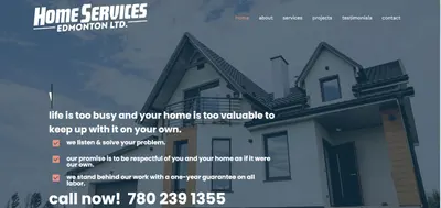 Home Services Edmonton Ltd. Website