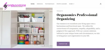 Organomics Professional Organizing Website