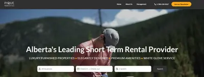 Pique Properties Edmonton Website