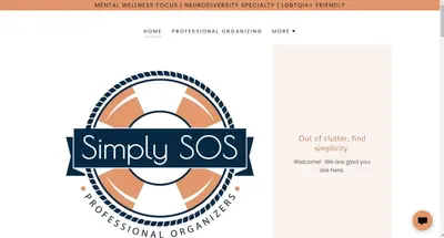 SimplySOS - Professional Organizers Website