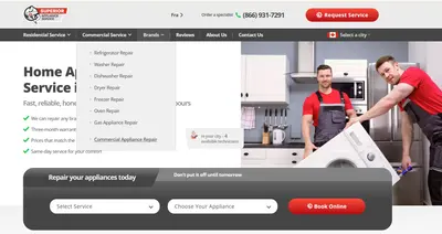 Superior Appliance Service Website
